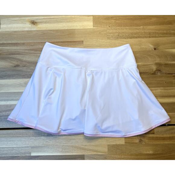Ace Athletics Exercise Workout Tennis Athletic Skirt Skort White Size S NWOT - Picture 4 of 7